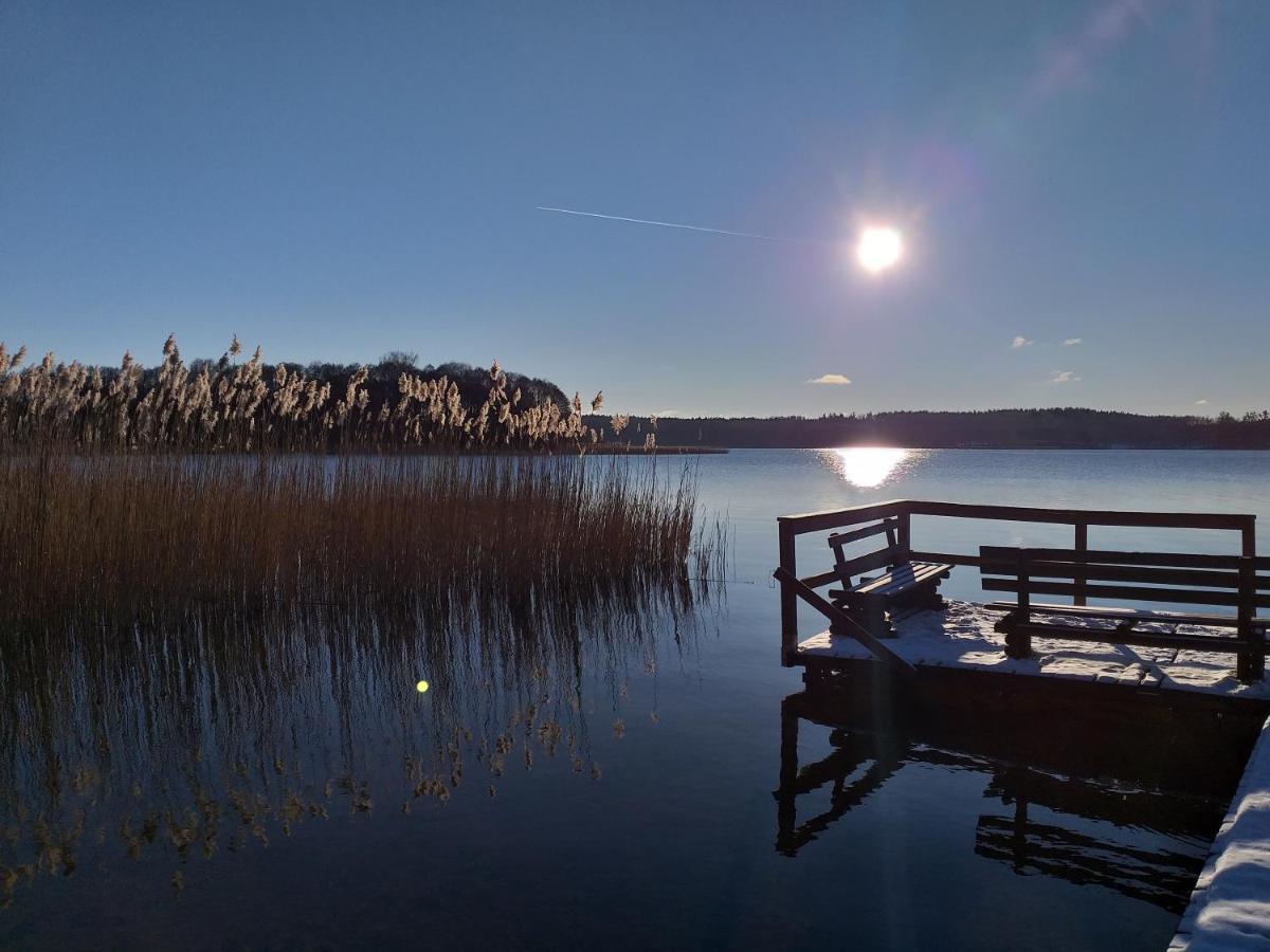 Mazury Domek Caloroczny Pelnik Gm Ostroda Jezioro Las Exterior foto