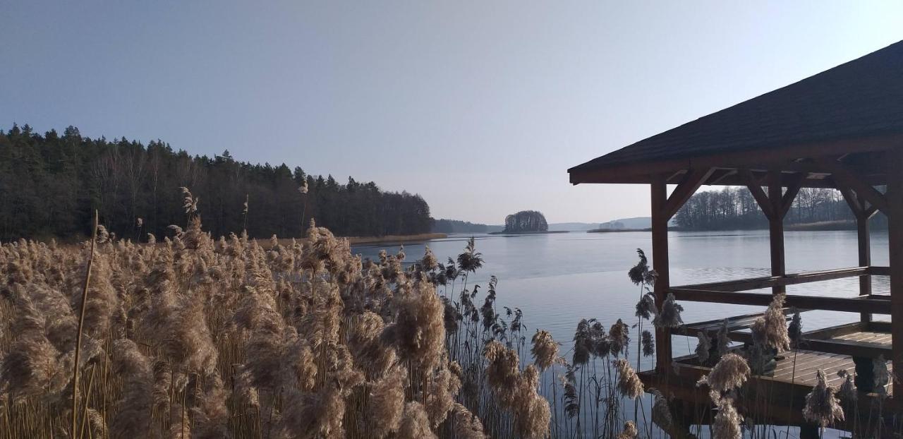 Mazury Domek Caloroczny Pelnik Gm Ostroda Jezioro Las Exterior foto